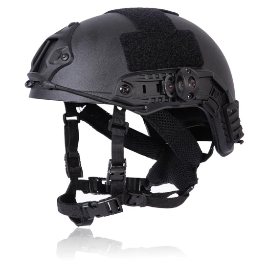 Casco balístico de aramida/UHMWPE, táctico militar, a prueba de balas, combate primario para ejército/casco de aplicación de la ley