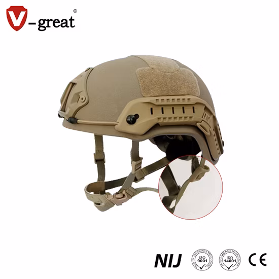 Casco a prueba de balas militar de Aramid PE del ejército balístico rápido ligero
